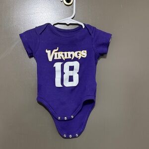 NFL Purple Vikings Baby One Piece